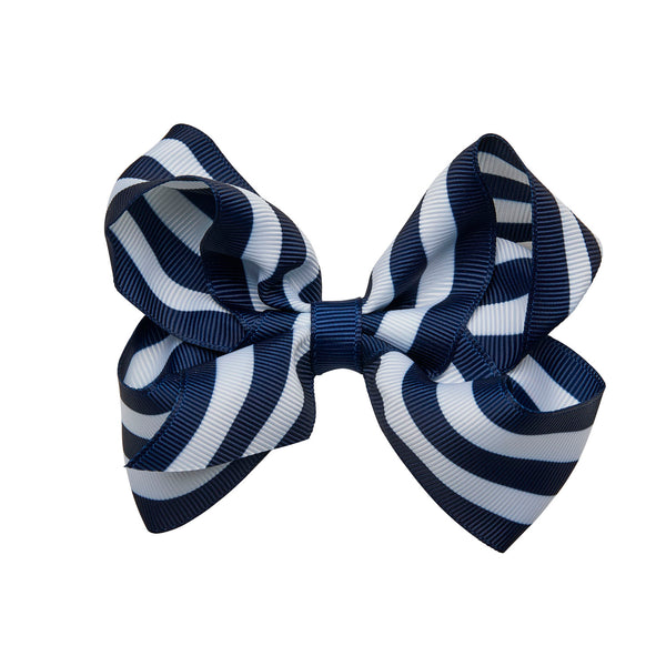 Striped Navy & White - Medium